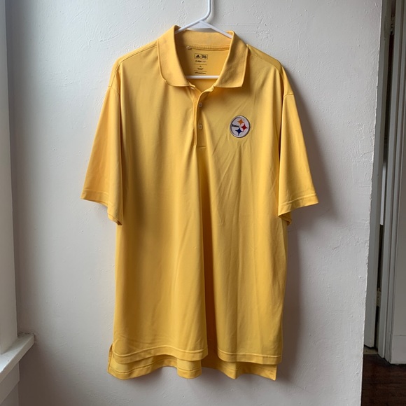 Adidas Climalite Steelers Golf Shirt 